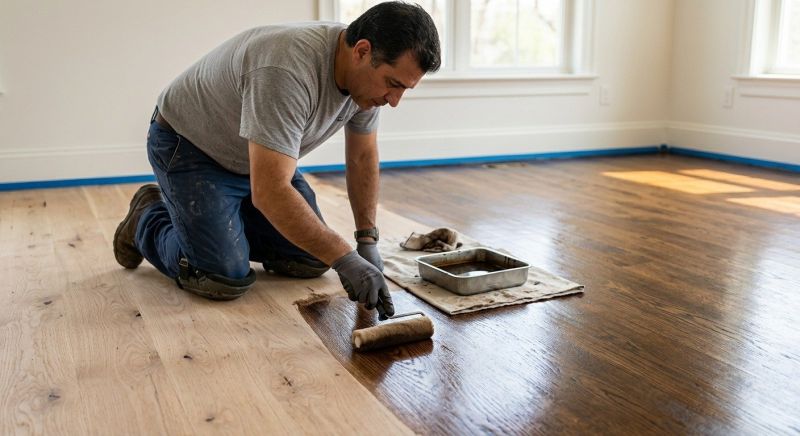 Hardwood Floor Staining in Olathe, KS
