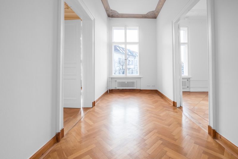 Hallway with Parquet Pattern